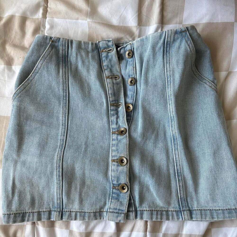 Forever-21 Women's Blue Skirt